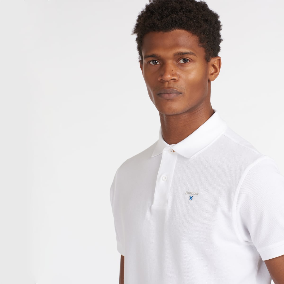 Barbour Men's Sports Polo Shirt | White