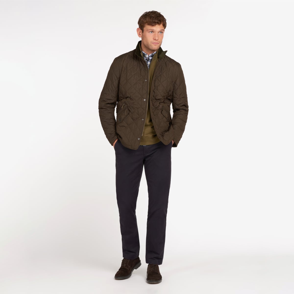 Barbour Chelsea Sportsquilt Quilted Men's Jacket | Olive