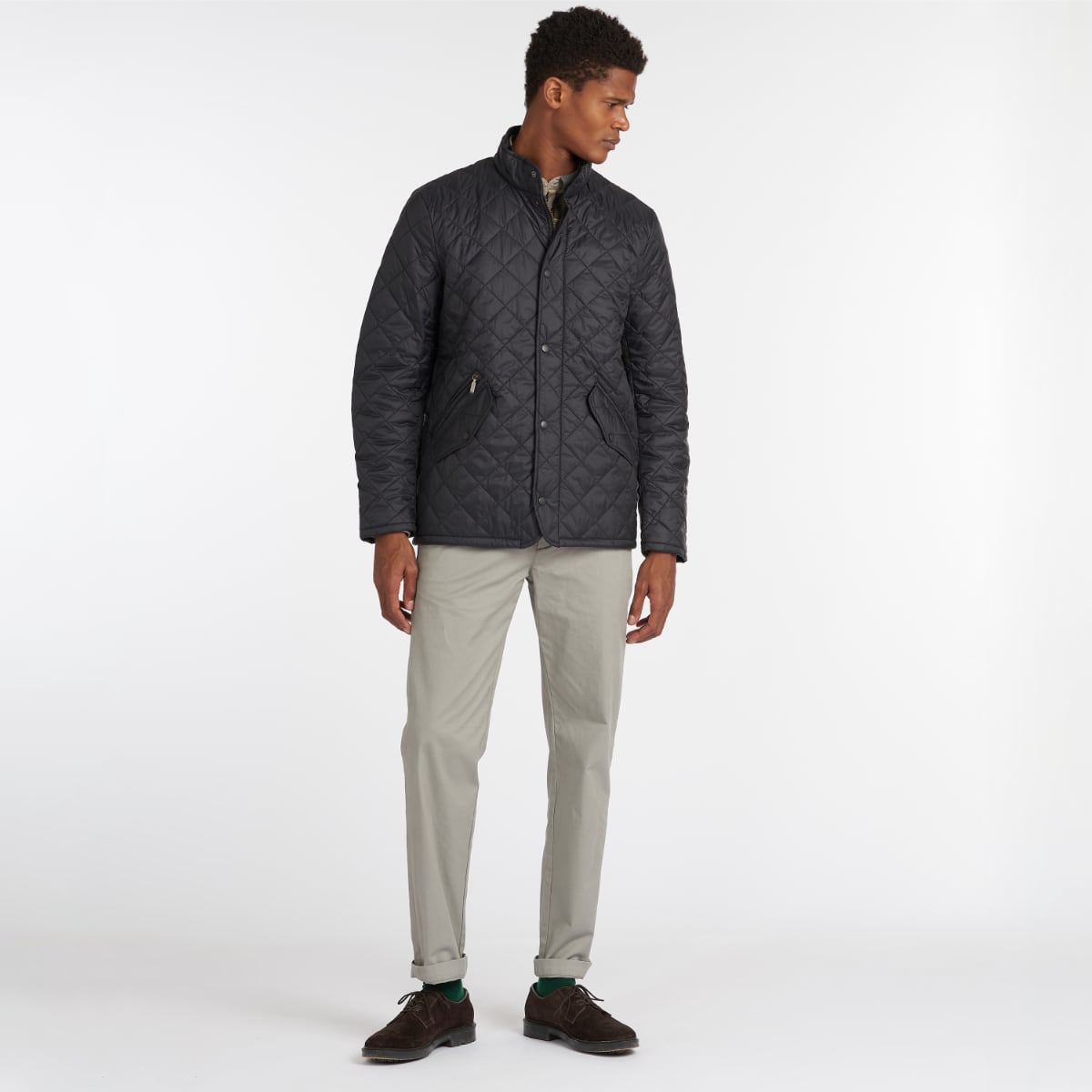 Barbour Flyweight Chelsea Quilted Men's Jacket | Black