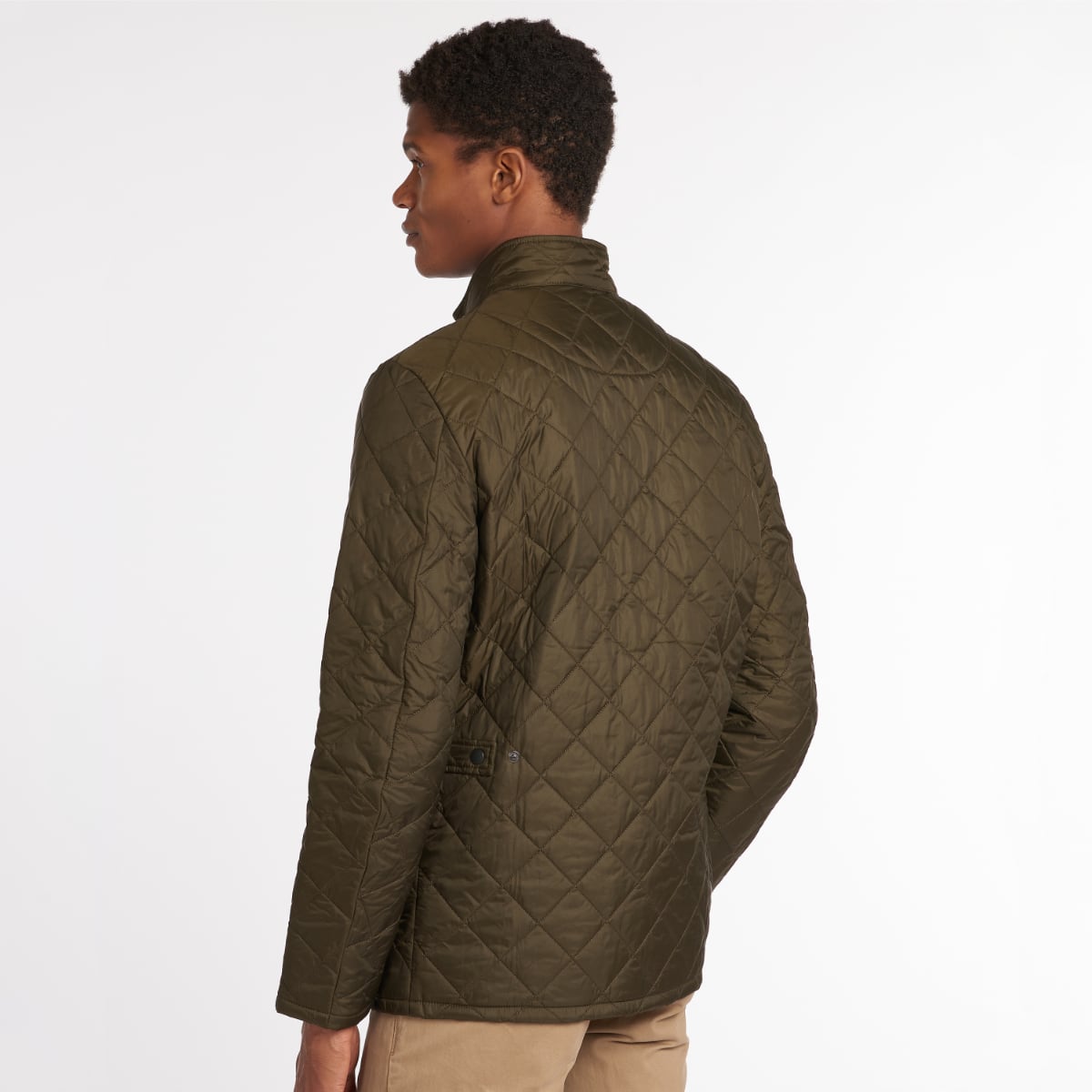 Barbour flyweight chelsea quilted shop jacket olive