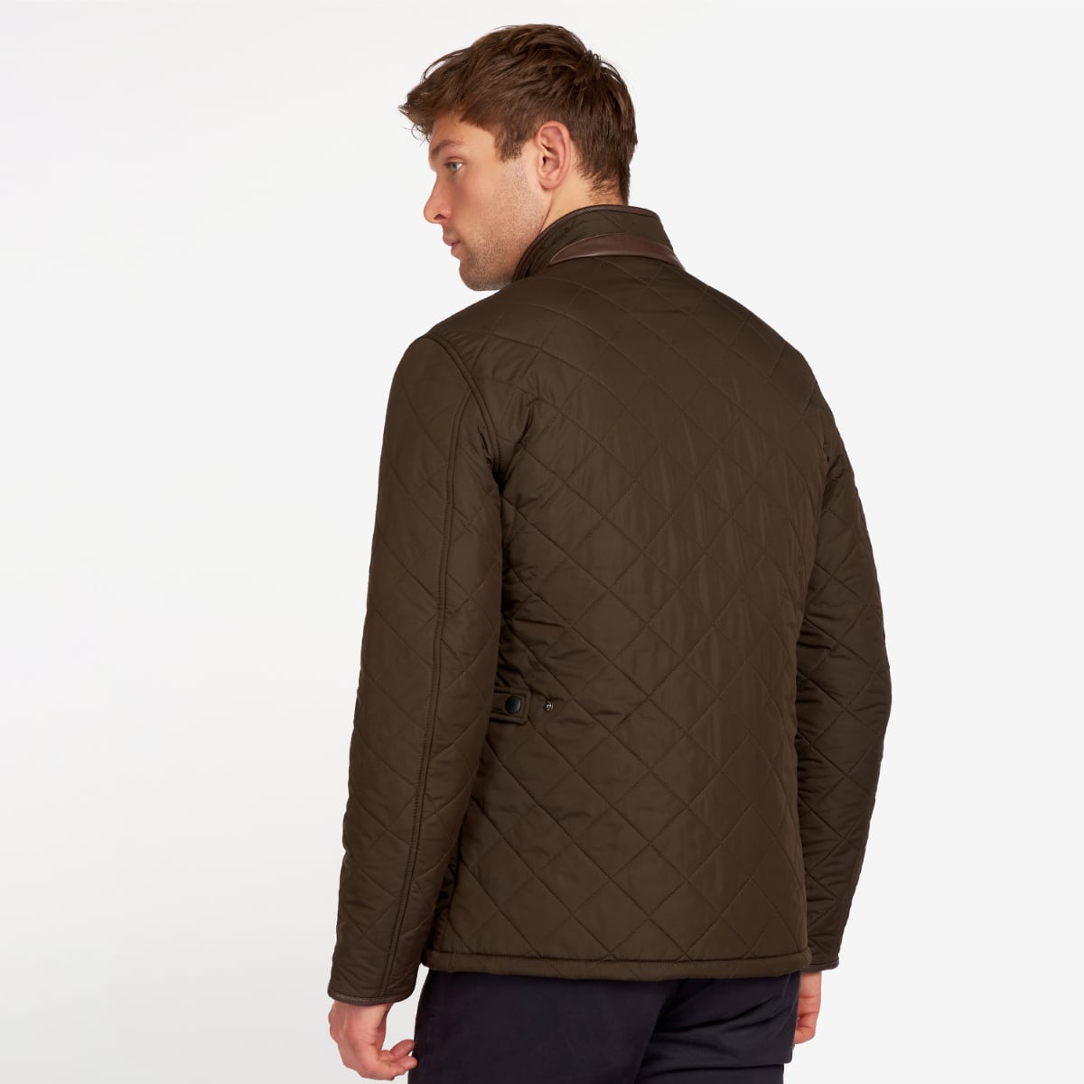 Barbour Powell Quilted Men's Jacket | Olive