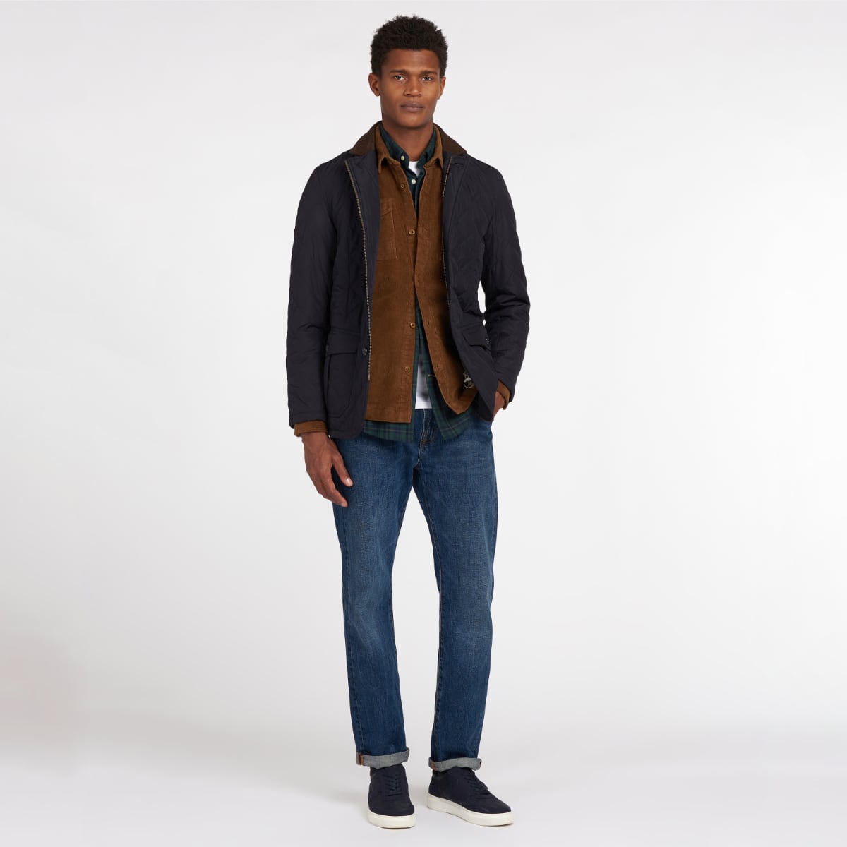 Barbour Quilted Lutz Men's Jacket | Navy