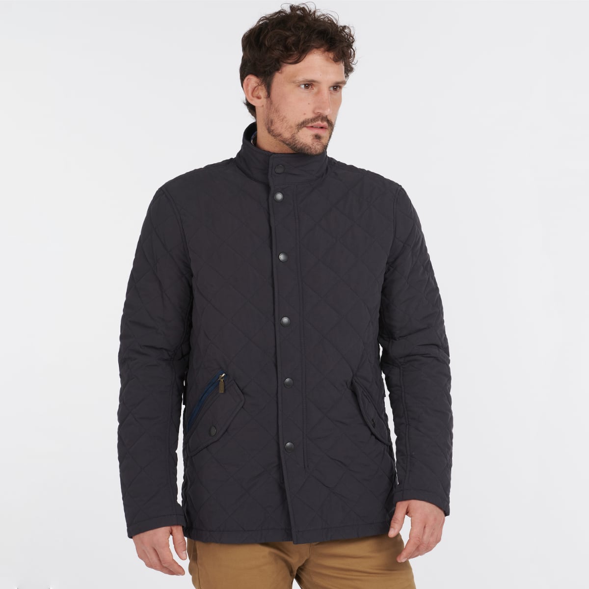 Barbour Shoveler Quilted Men's Jacket | Navy