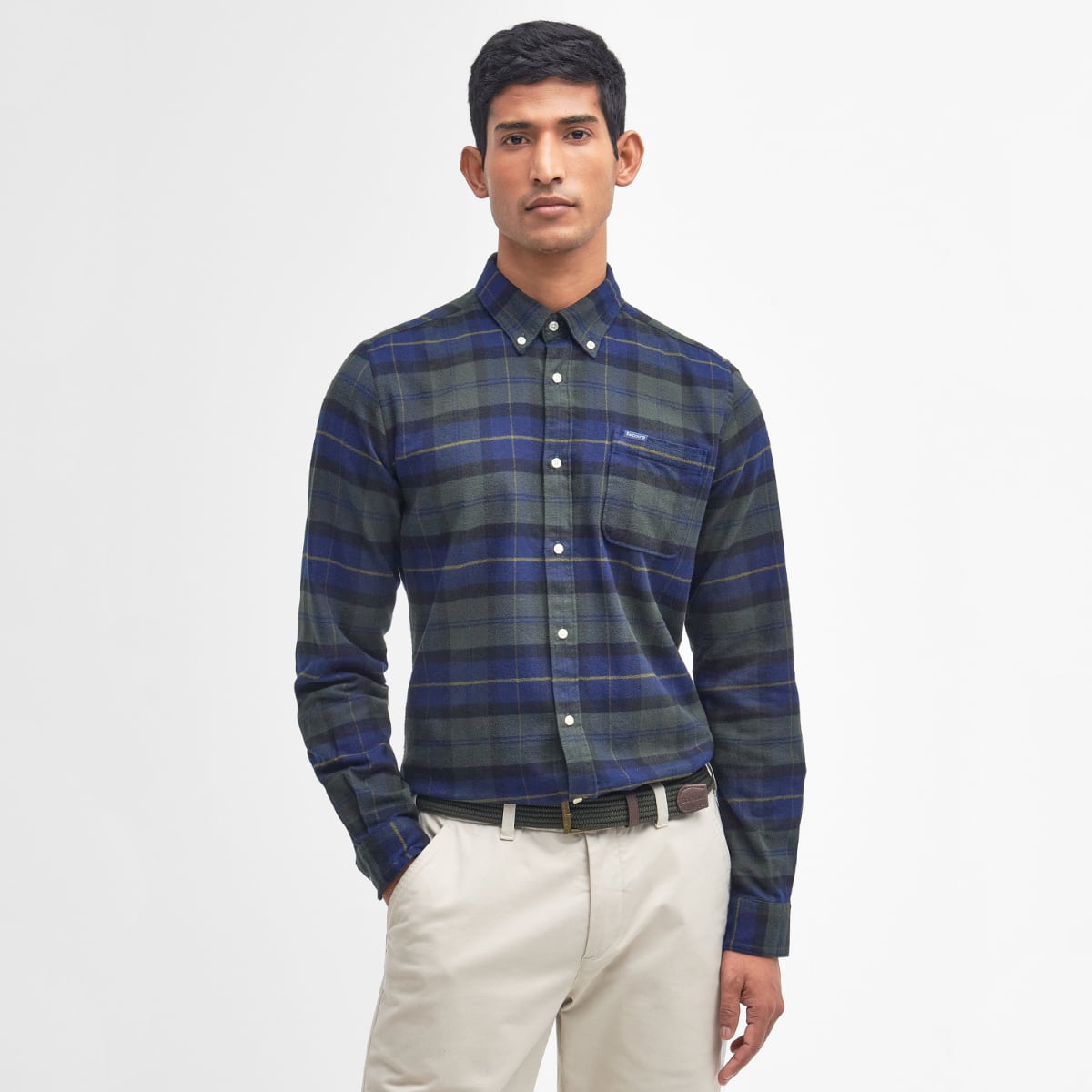 Barbour Kyeloch Tailored Fit Men's Shirt | Olive Night