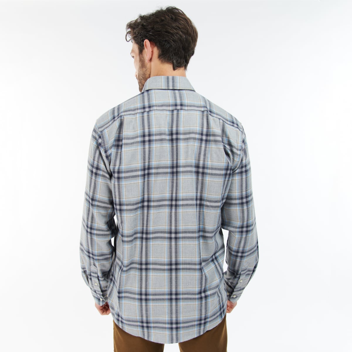 Barbour Singsby Thermo Weave Regular Fit Shirt | Grey Marl