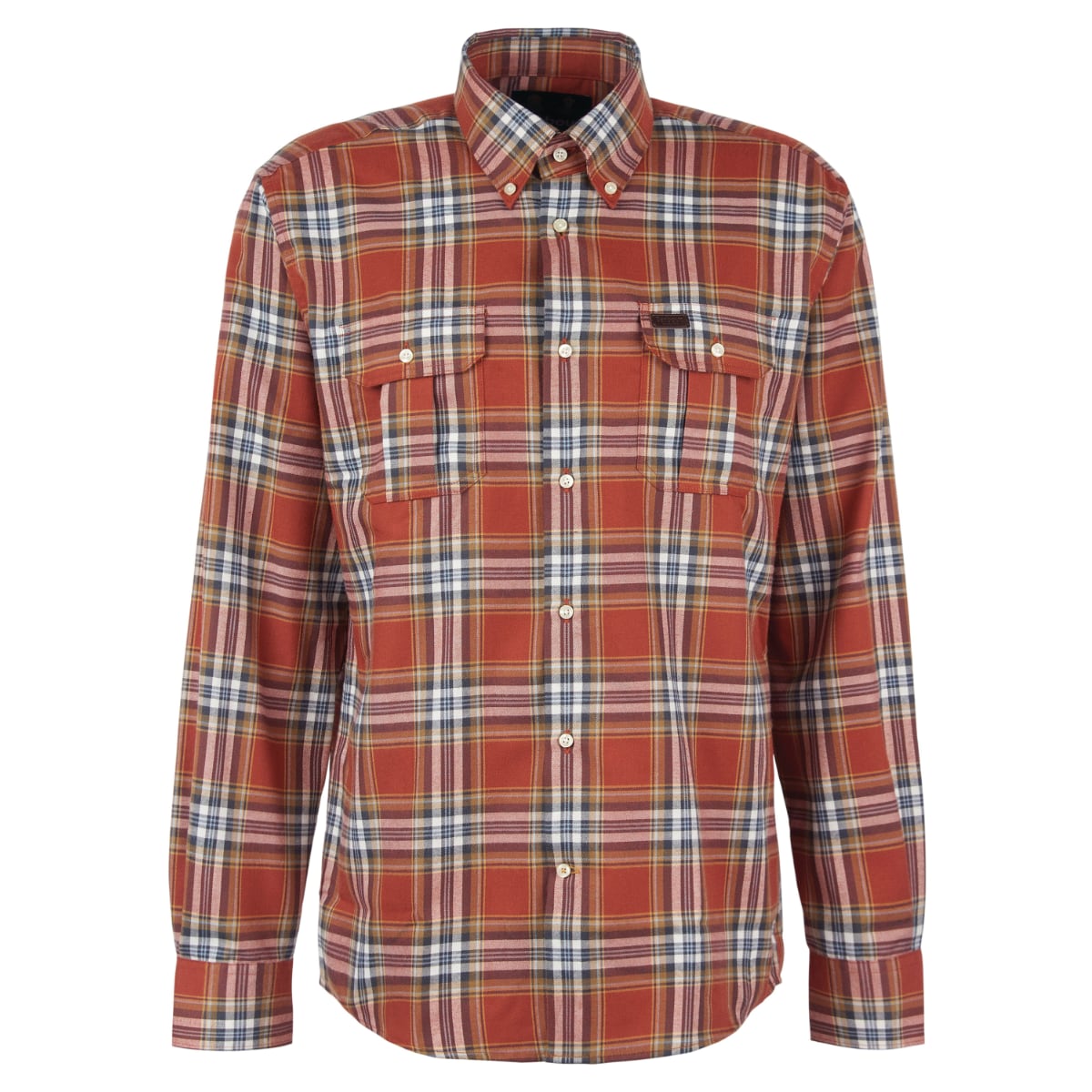 Barbour Singsby Thermo Weave Regular Fit Shirt | Rust