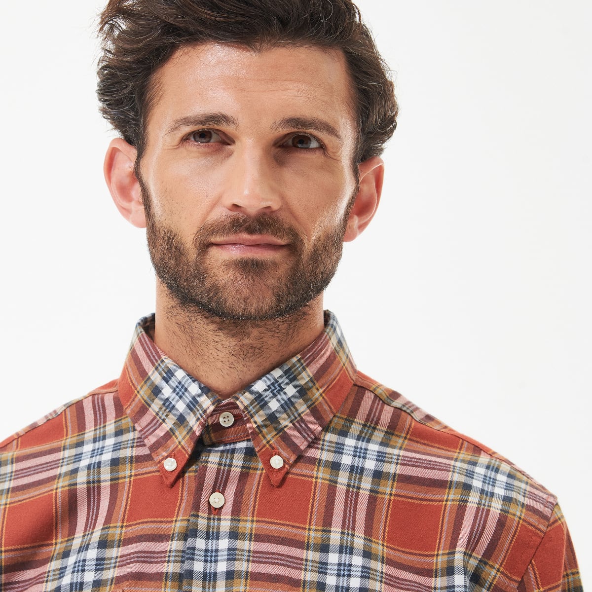 Barbour Singsby Thermo Weave Regular Fit Shirt | Rust