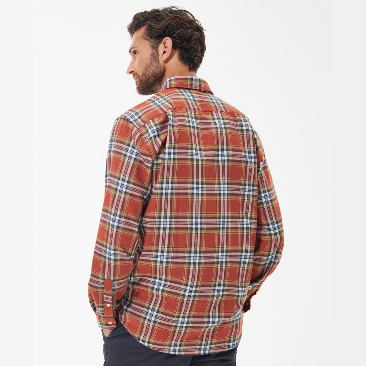 Barbour Singsby Thermo Weave Regular Fit Shirt | Rust