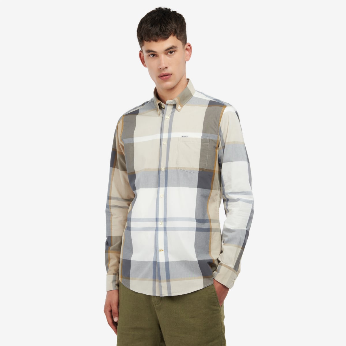 Barbour Harris Tailored Fit Men's Shirt | Amble Sand Tartan