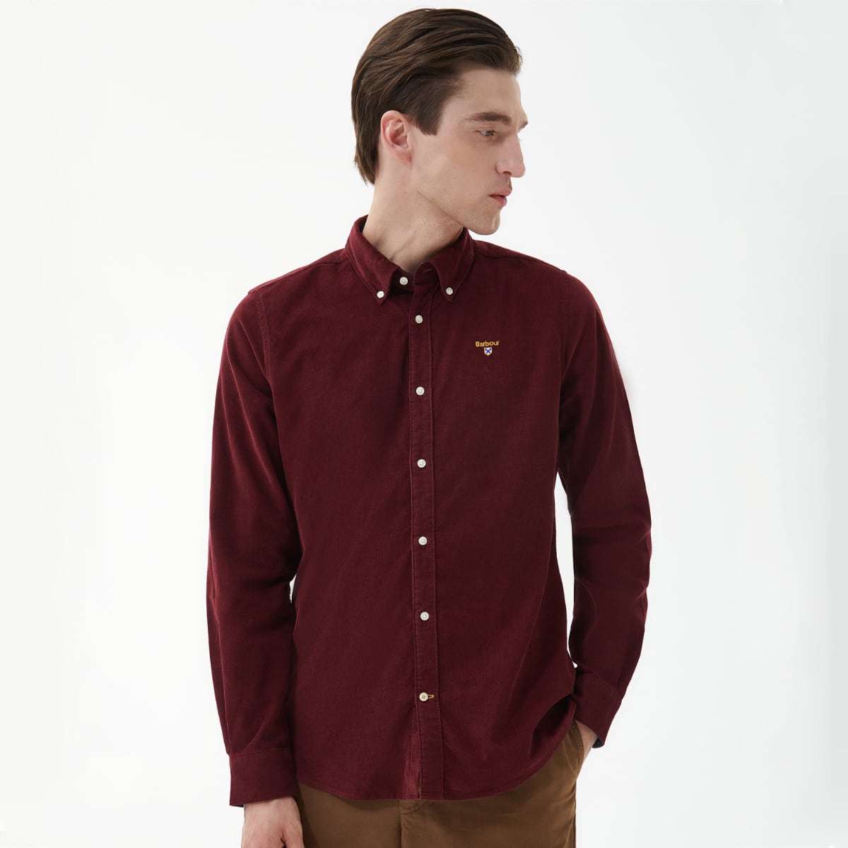 Barbour Yaleside Tailored Fit Men's Shirt | Port