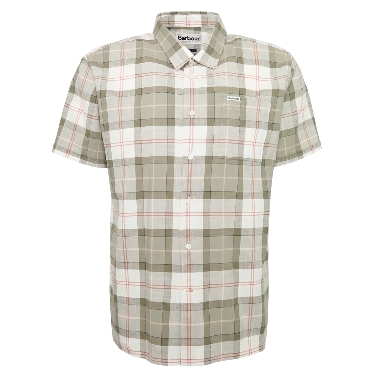 Barbour Gordon Short Sleeve Tailored Fit Men's Shirt | Glenmore Olive