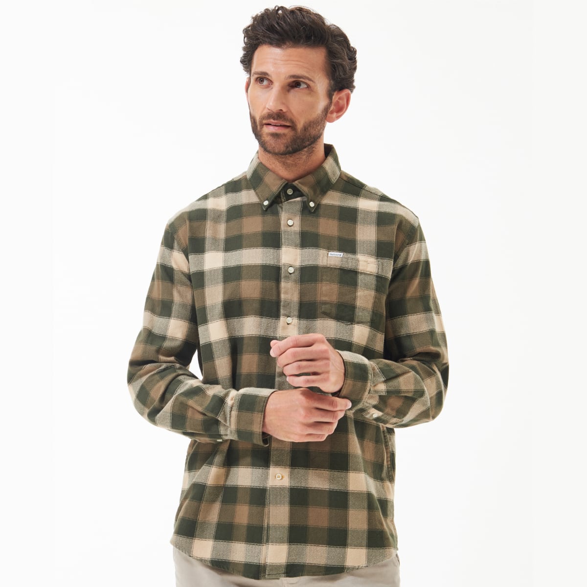 Barbour Damfield Regular Fit Shirt | Olive