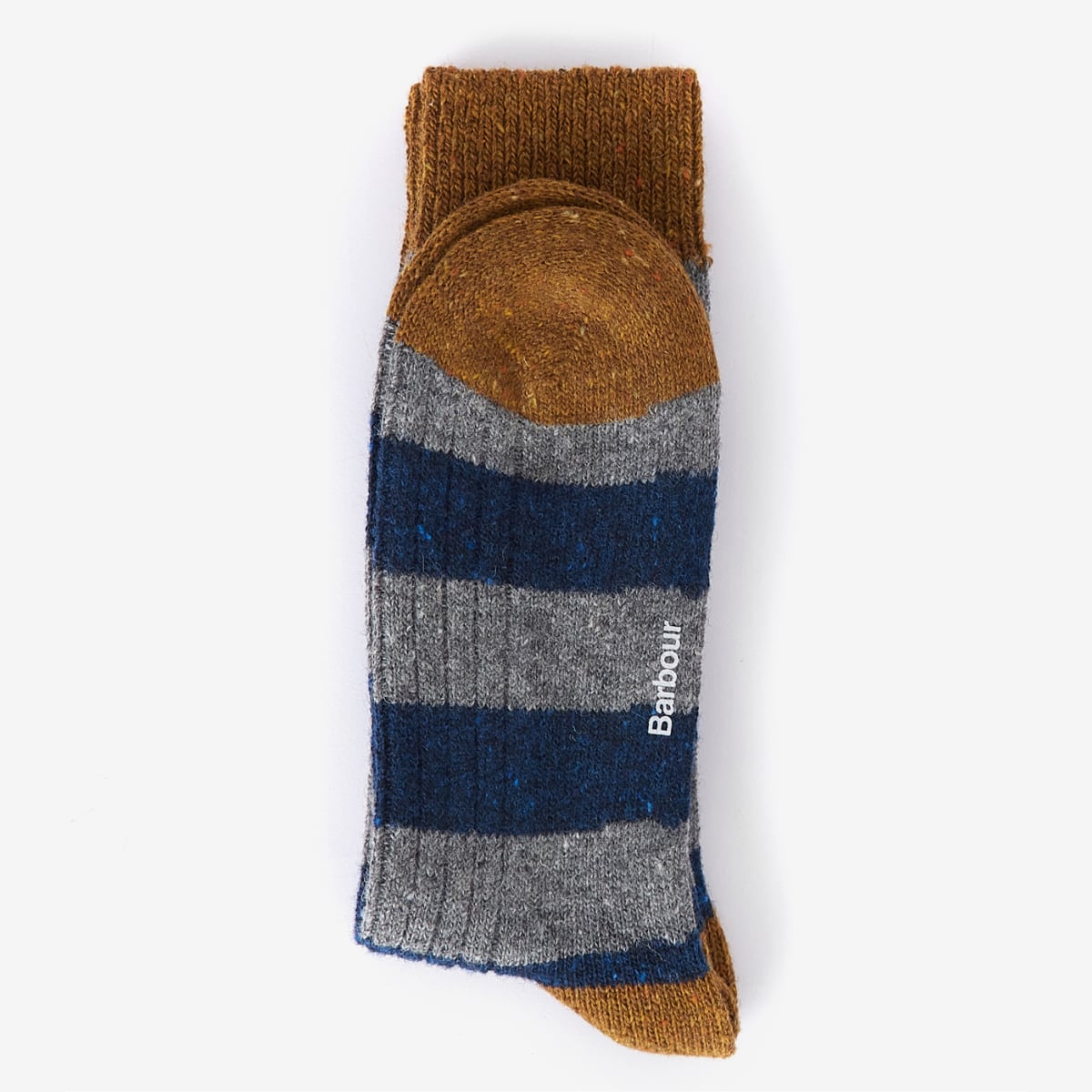 Barbour Houghton Stripe Men's Sock | Asphalt | Navy