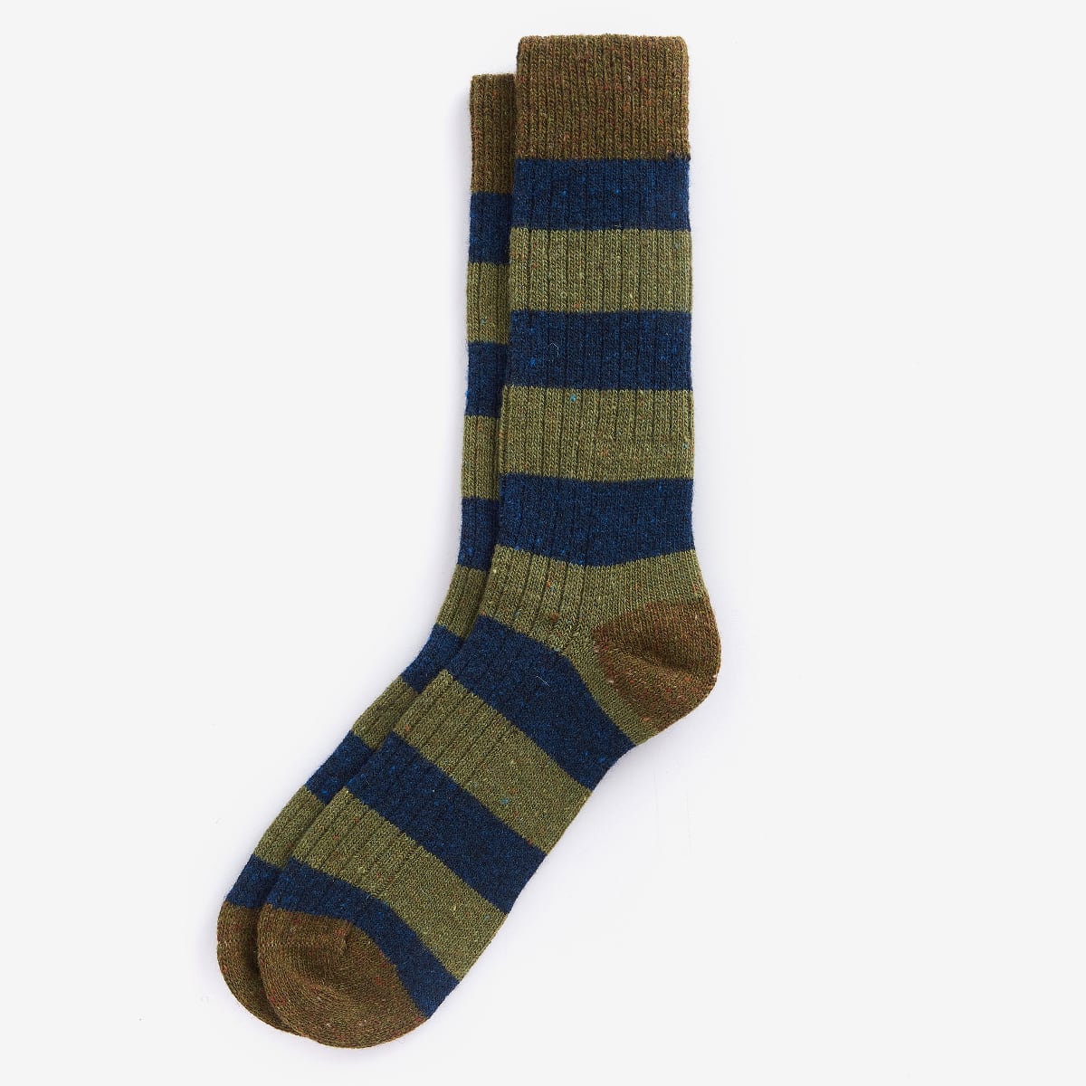 Barbour Houghton Stripe Men's Sock | Bleached Olive | Navy