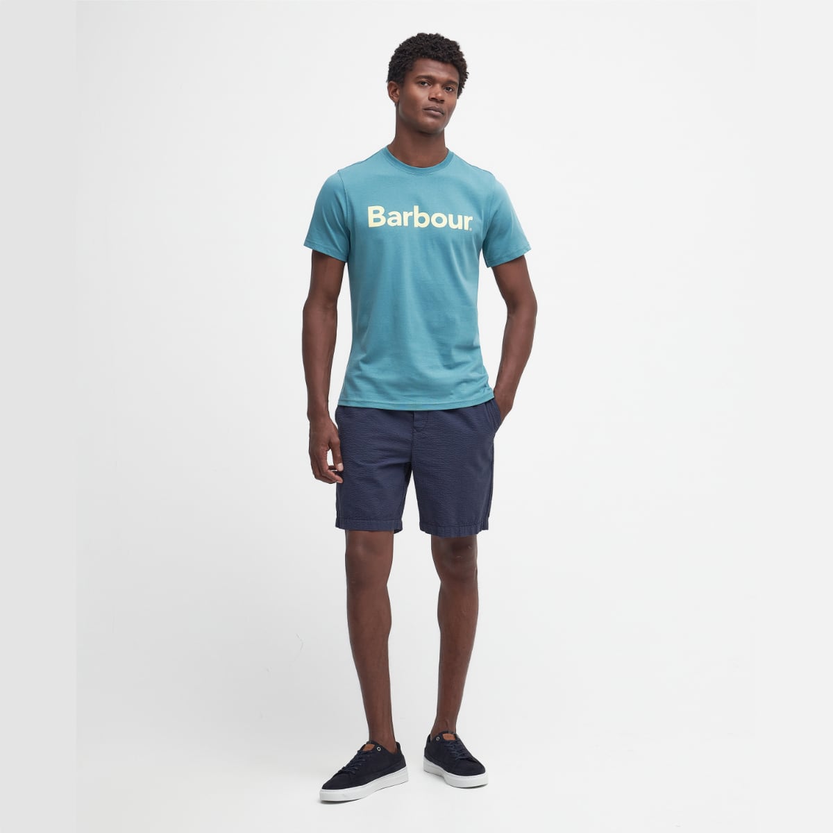 Barbour Men's Logo T-Shirt | Brittany Blue