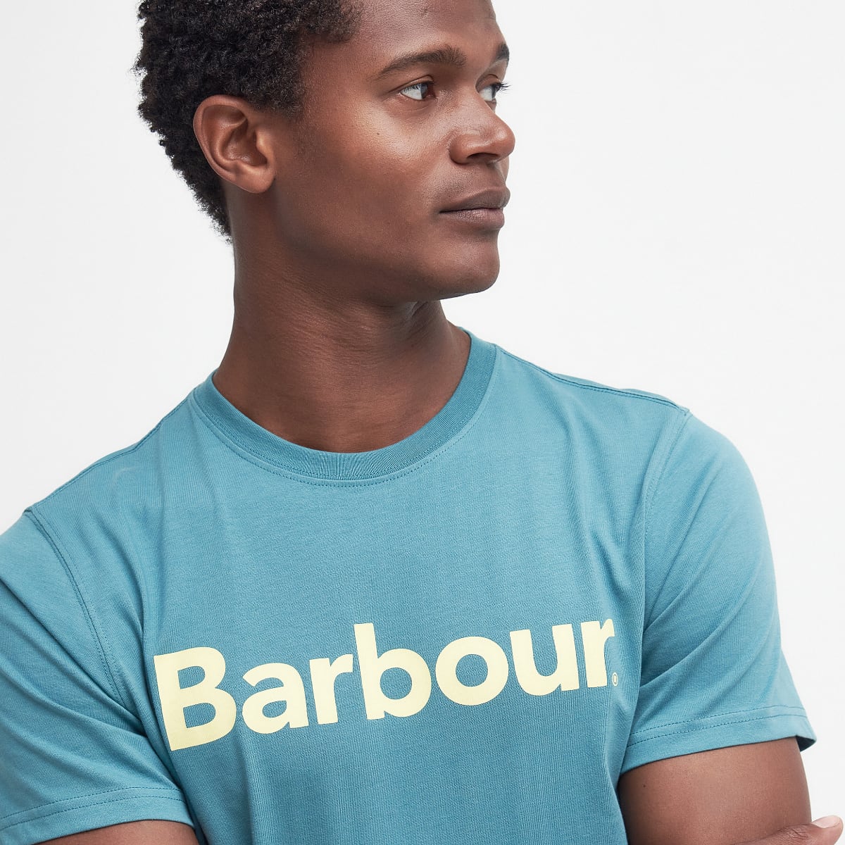 Barbour Men's Logo T-Shirt | Brittany Blue