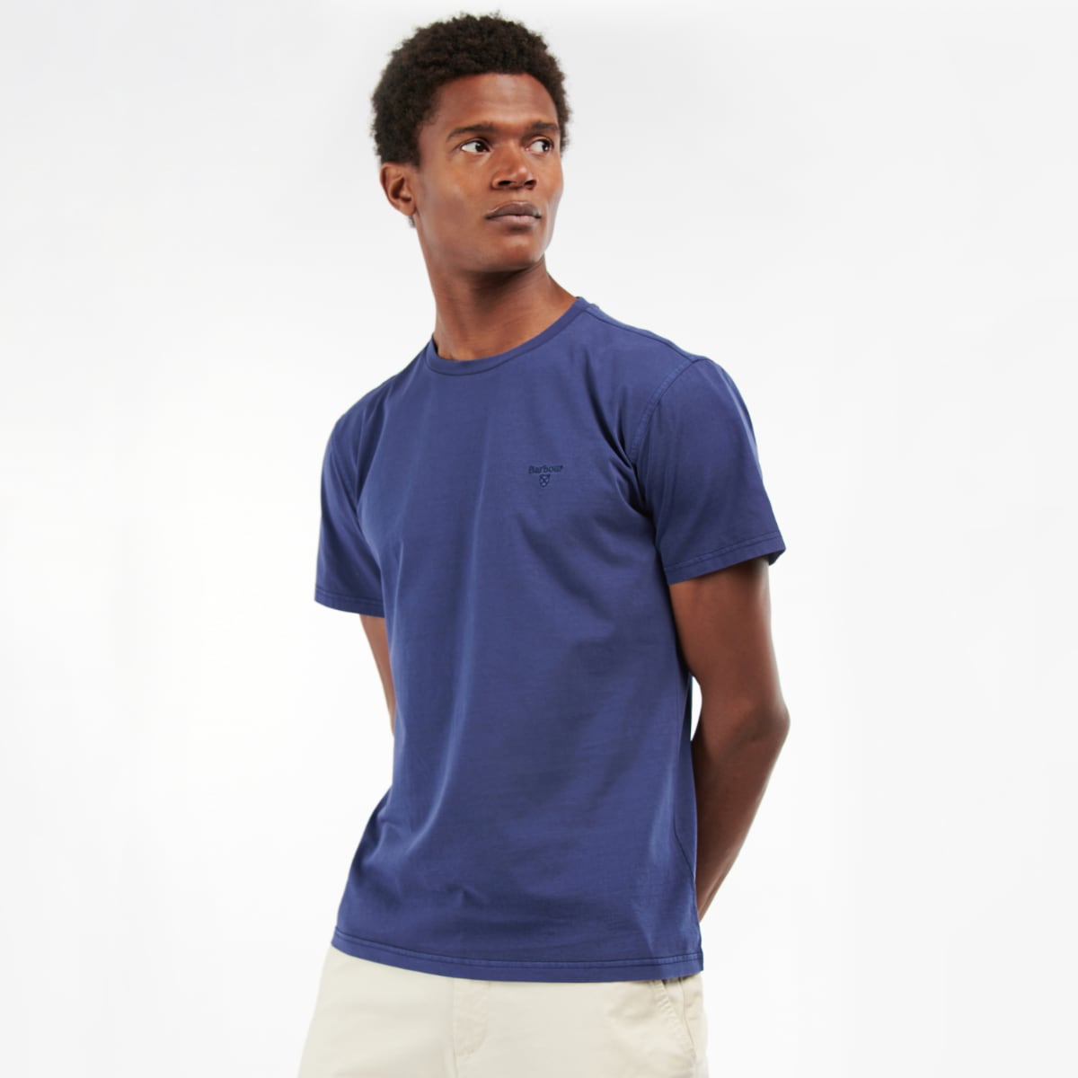 Barbour Men's Garment Dyed T-Shirt | Navy