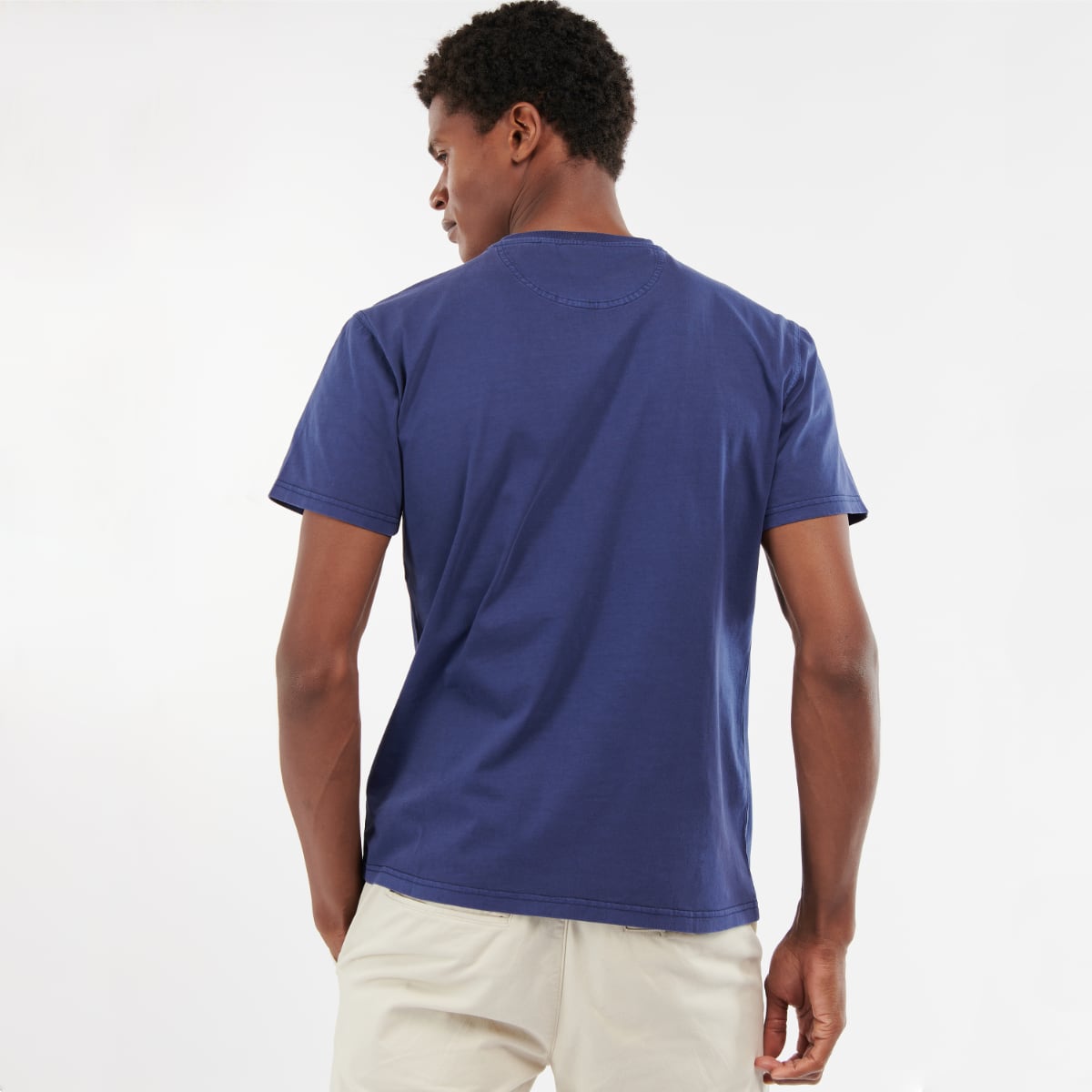 Barbour Men's Garment Dyed T-Shirt | Navy