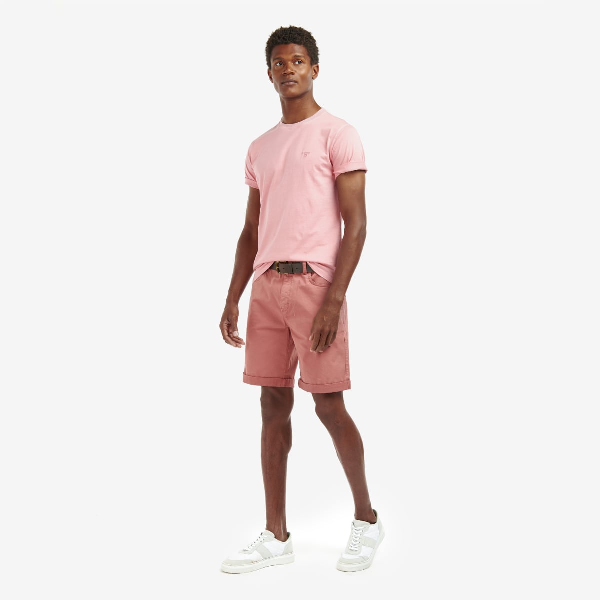 Barbour Men's Garment Dyed T-Shirt | Pink Salt