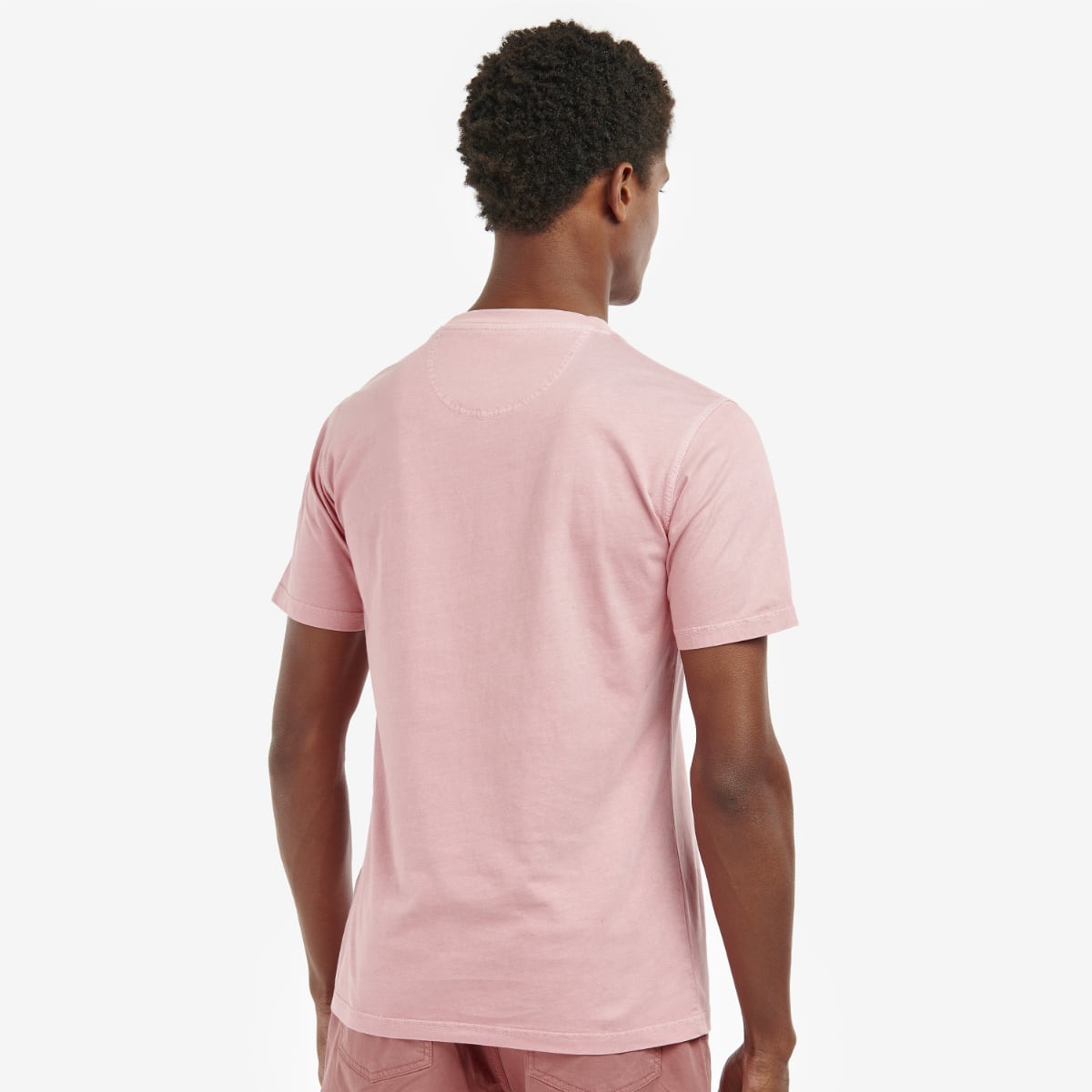 Barbour Men's Garment Dyed T-Shirt | Pink Salt