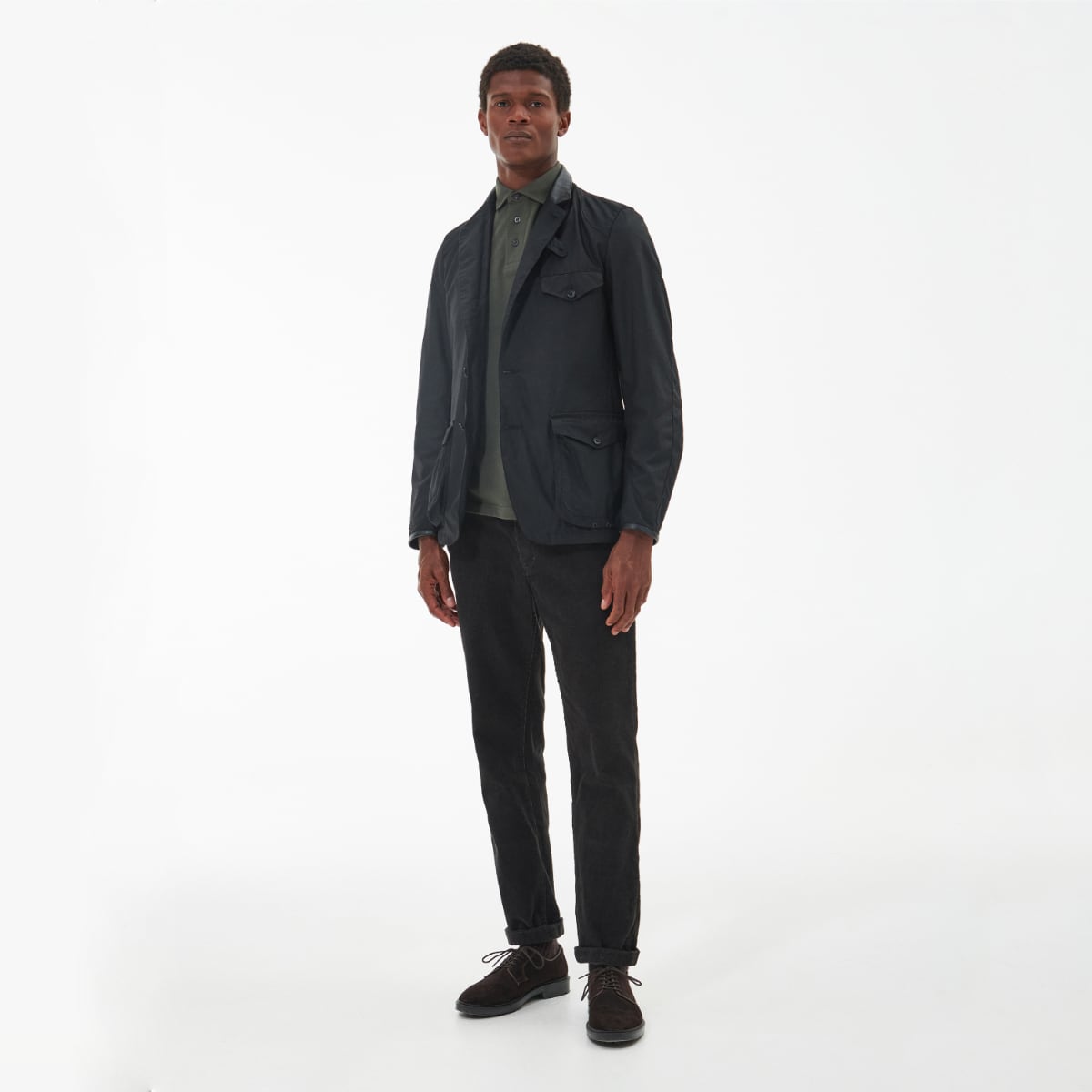 Barbour Beacon Sports Men's Waxed Jacket | Black