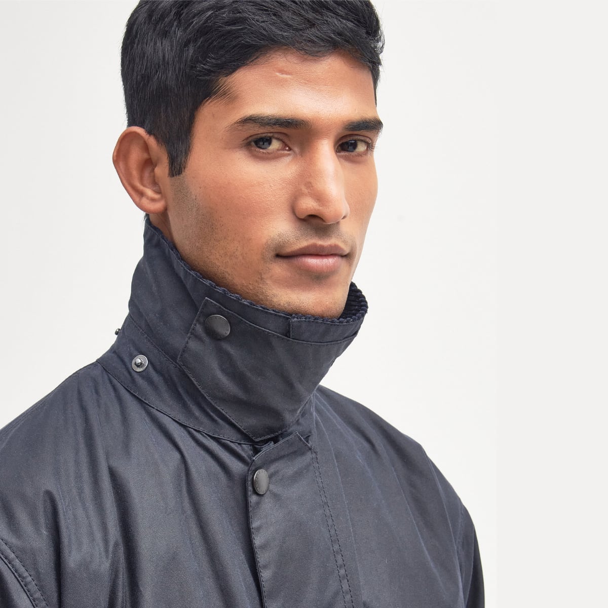 Barbour Border Men's Waxed Jacket | Navy