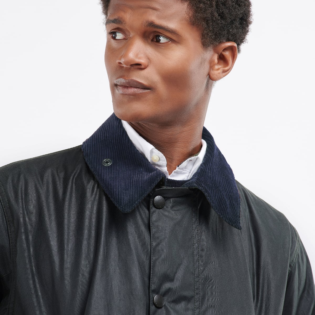 Barbour Border Men's Waxed Jacket | Navy