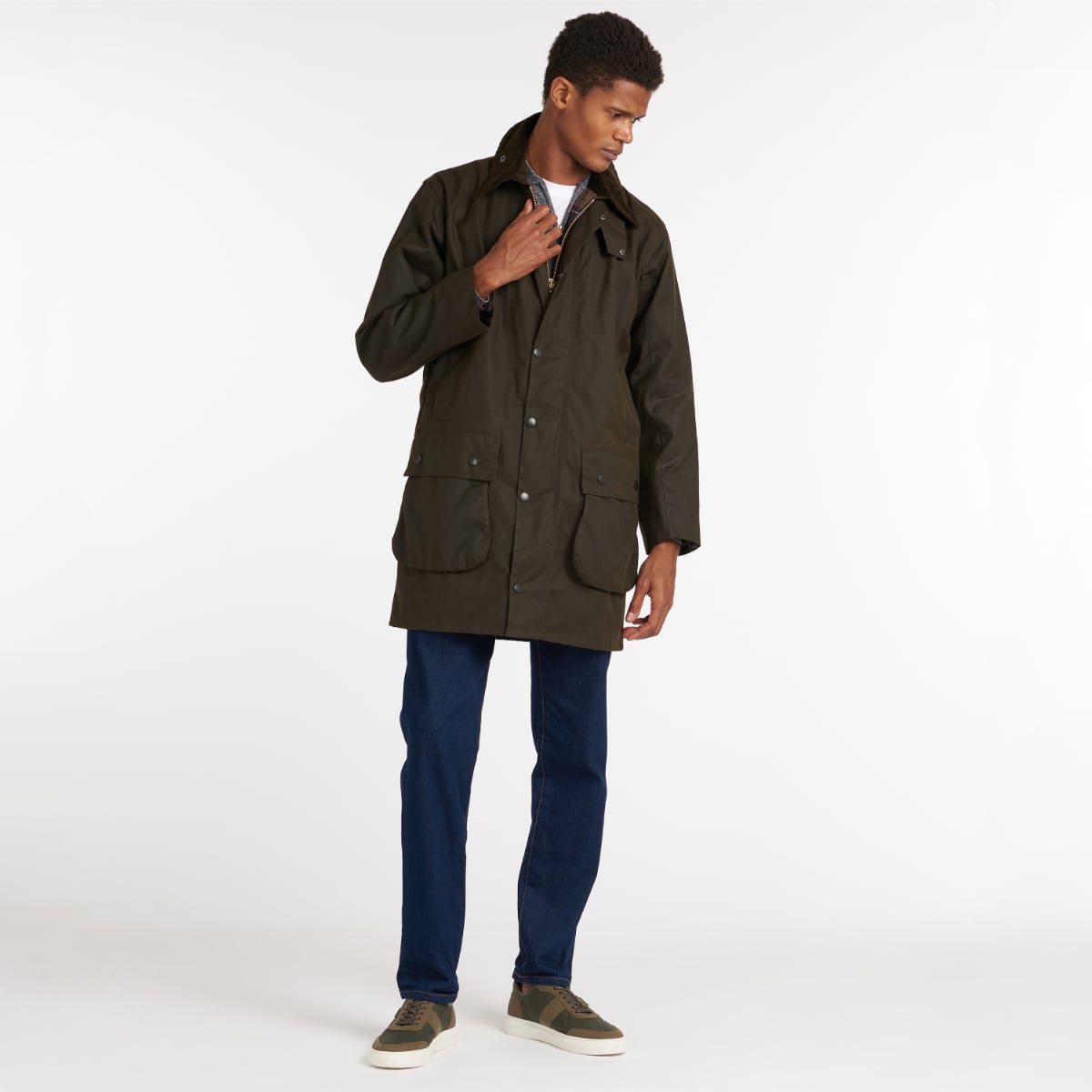 Barbour Classic Northumbria Men's Waxed Jacket | Olive