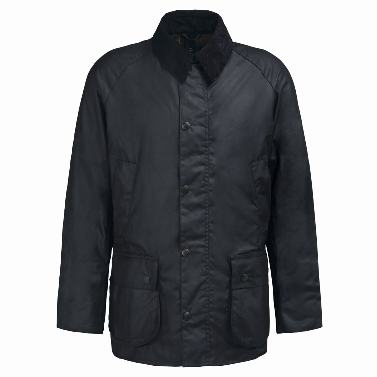 Barbour Ashby Men's Waxed Jacket | Black (Classic Tartan lining)