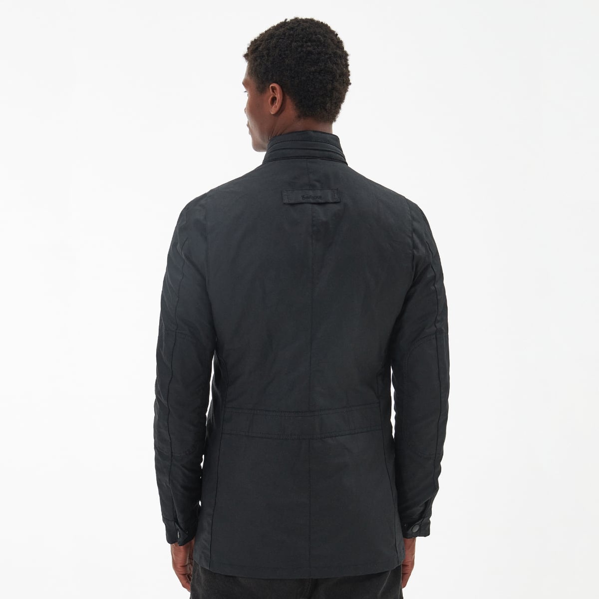 Barbour Corbridge Men's Waxed Jacket | Black (Classic Tartan Lining)