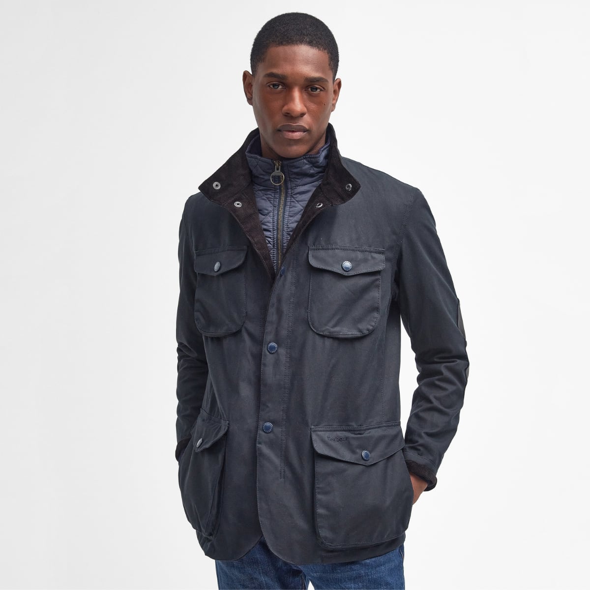 Barbour Ogston Men's Waxed Jacket | Navy