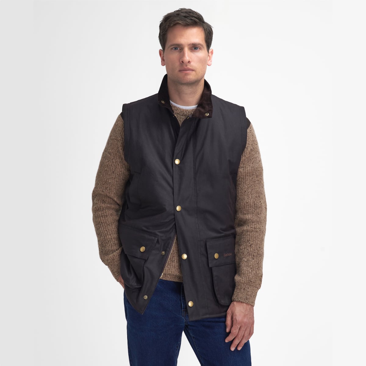 Barbour Westmorland Waxed Men's Gilet | Rustic