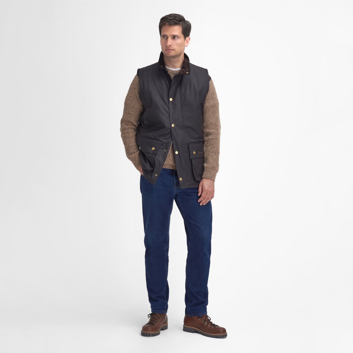 Barbour Westmorland Waxed Men's Gilet | Rustic