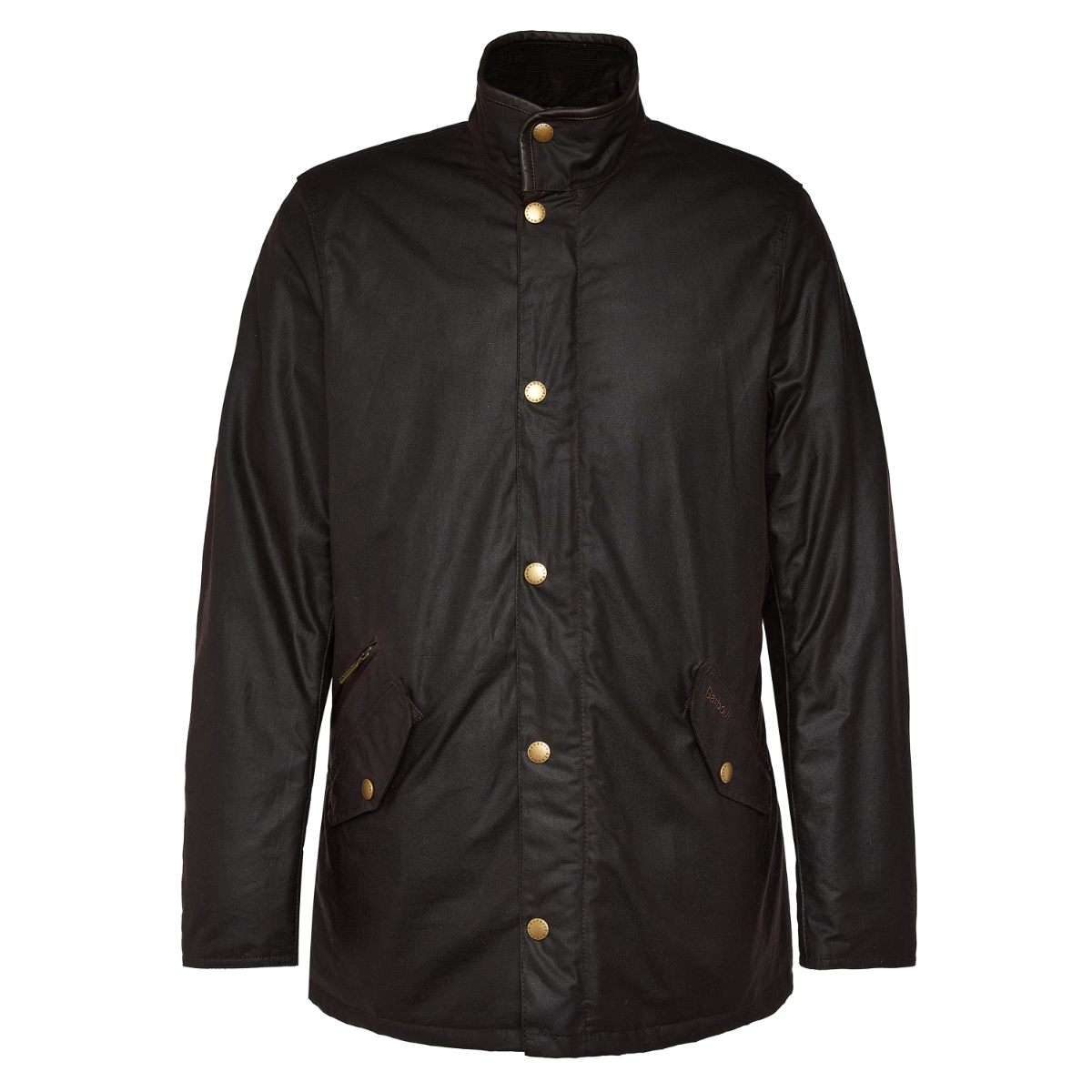 Barbour Prestbury Men’s Wax Jacket in Rustic – front view