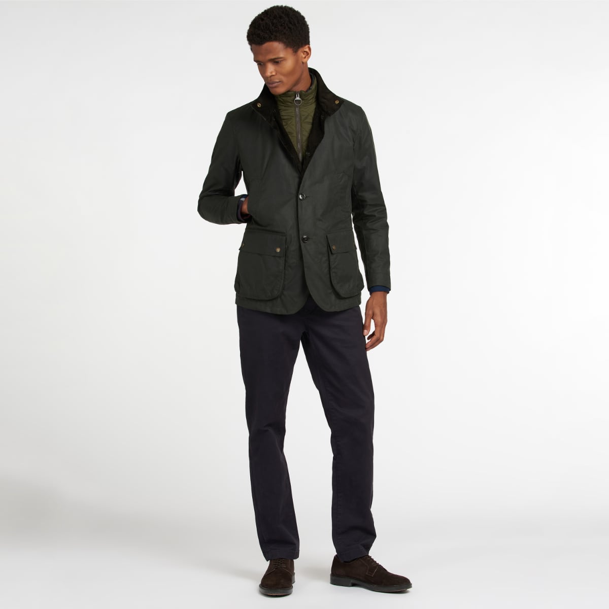 Barbour Century Men's Waxed Jacket | Sage