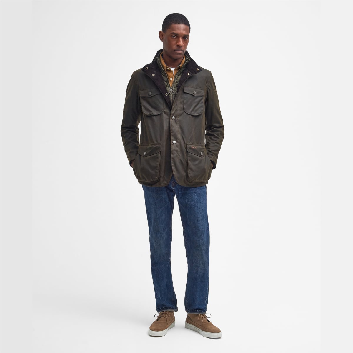 Barbour Ogston Men's Waxed Jacket | Olive