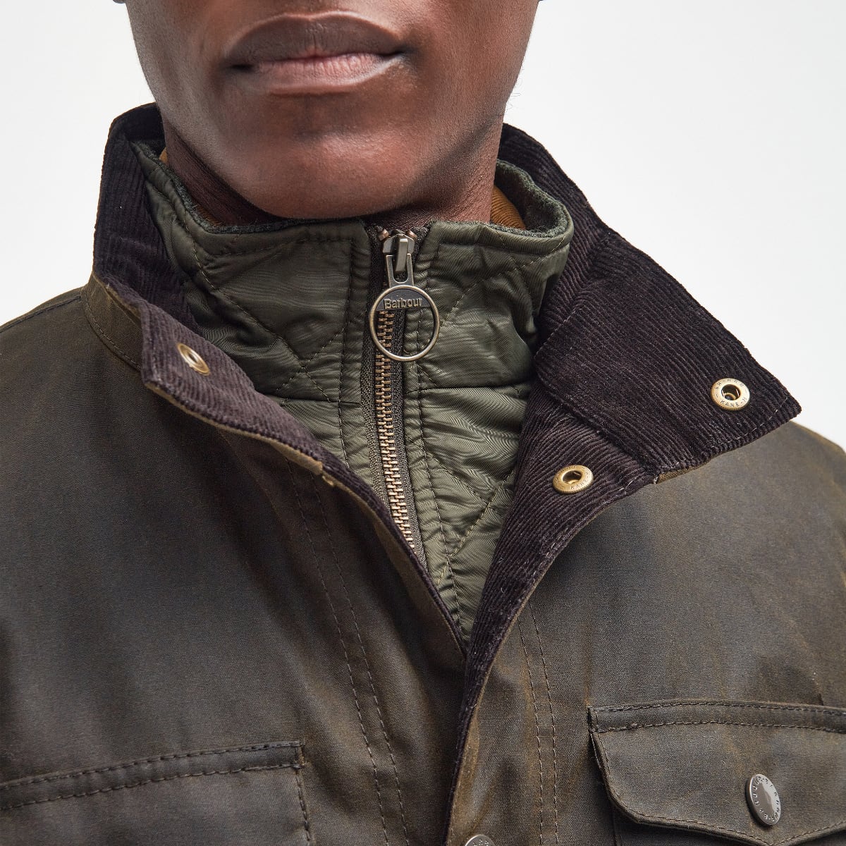 Barbour Ogston Men's Waxed Jacket | Olive