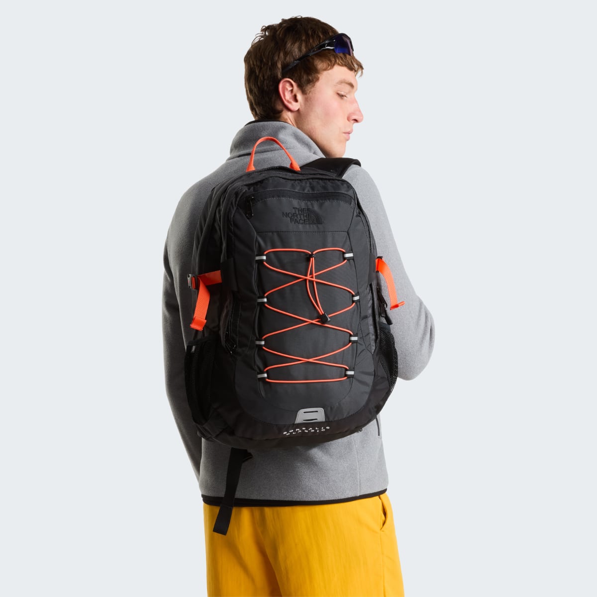 The North Face Borealis Classic Backpack | Asphalt Grey-Retro Orange-NPF