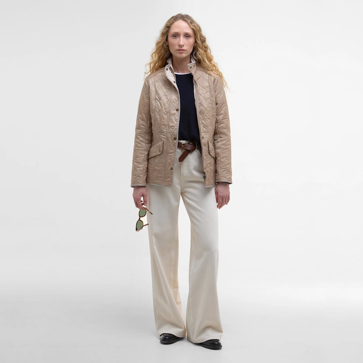 Barbour Cavalry Polarquilt Women's Quilted Jacket | Light Fawn
