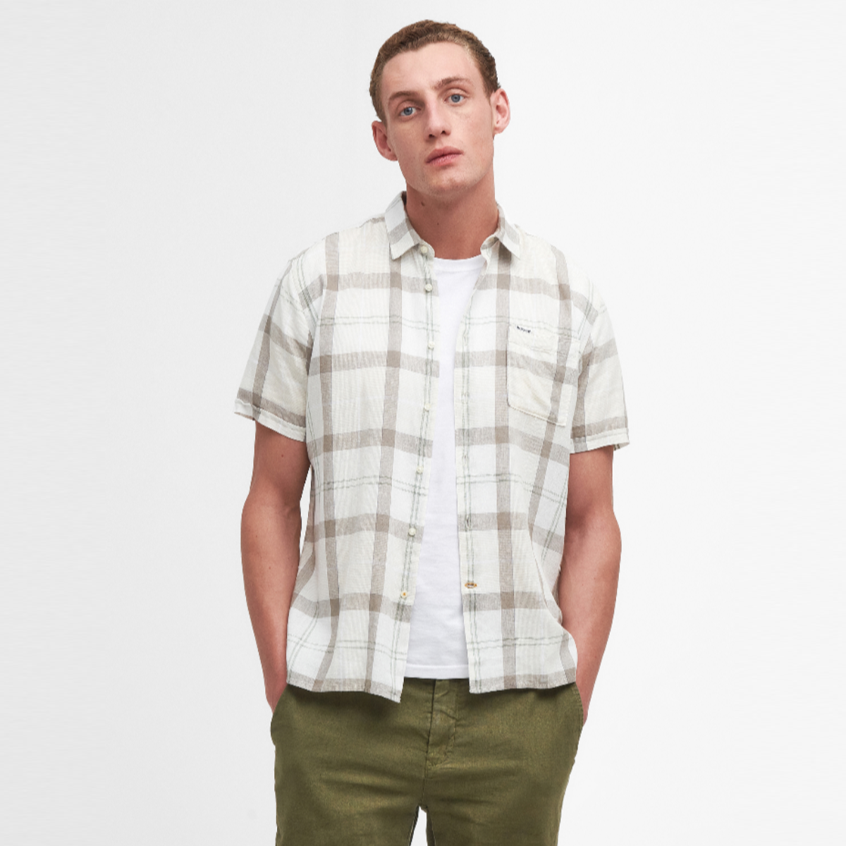 Barbour Croft Short Sleeve Regular Fit Men's Shirt | Saltmarsh Tartan