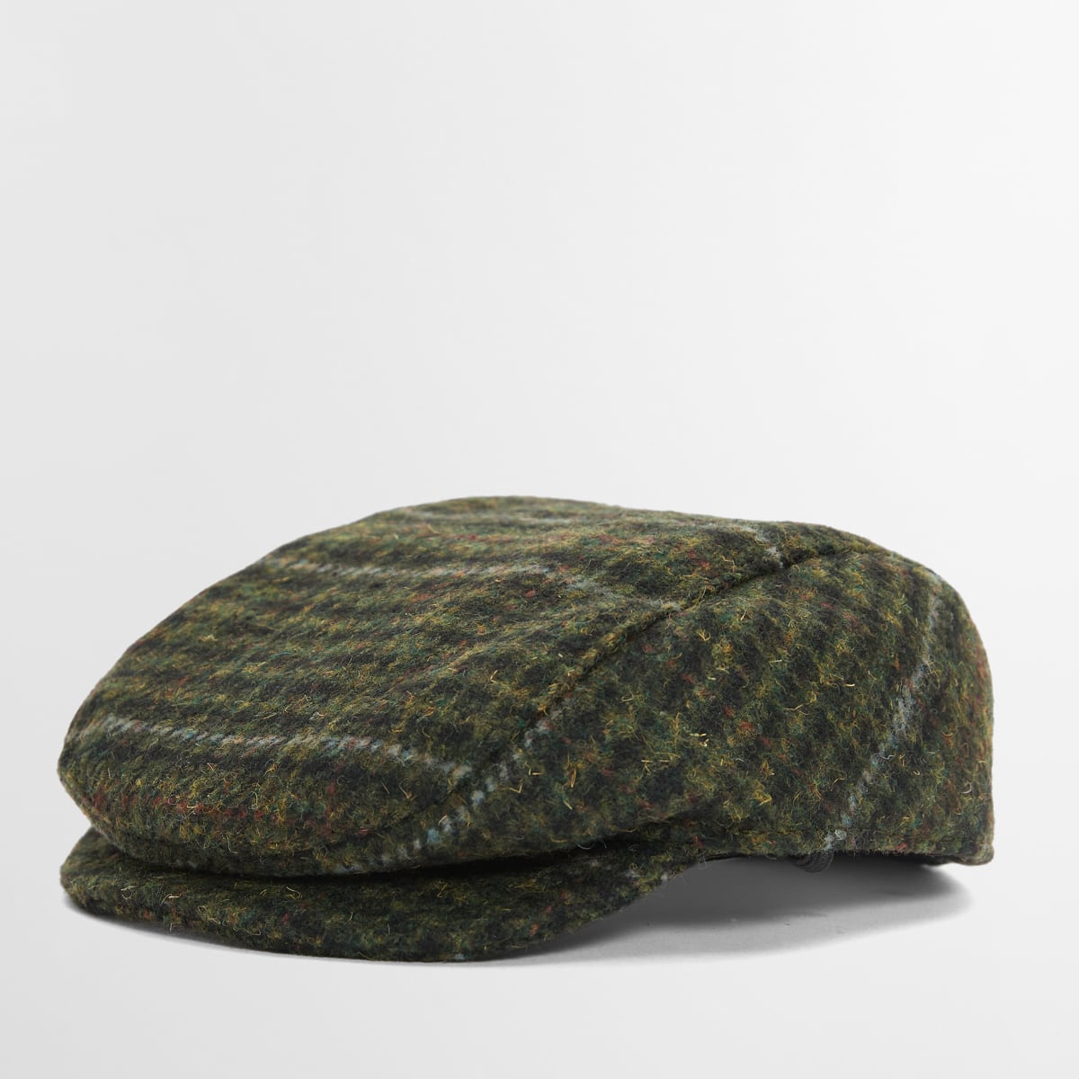 Barbour Wilkin Dog Flat Cap | Olive Check