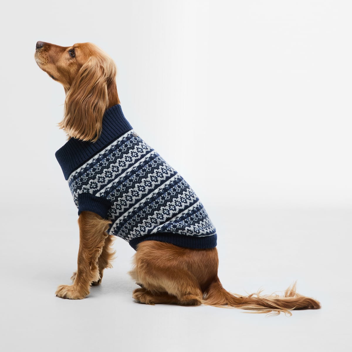 Barbour Marlow Fair Isle Dog Jumper | Navy