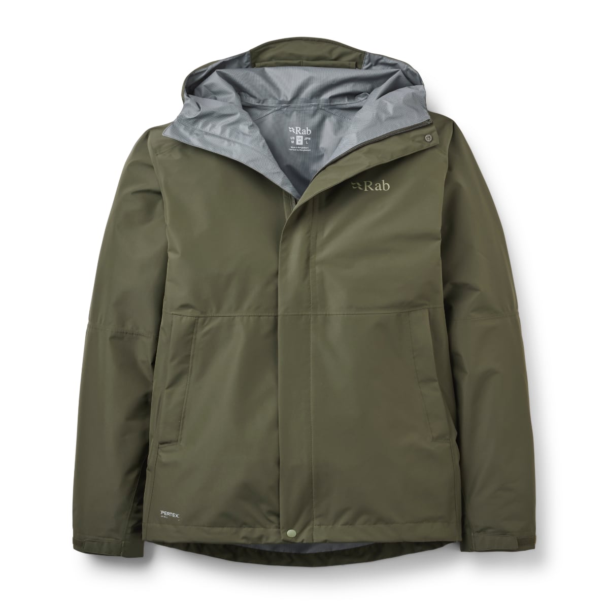 Rab Downpour Waterproof Men's Jacket | Army