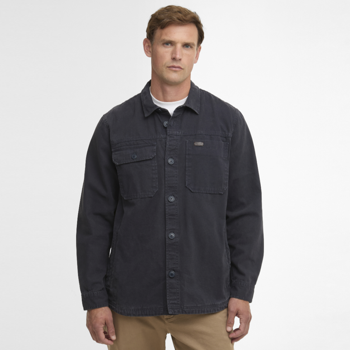Barbour Lingfield Canvas Men's Overshirt | Navy