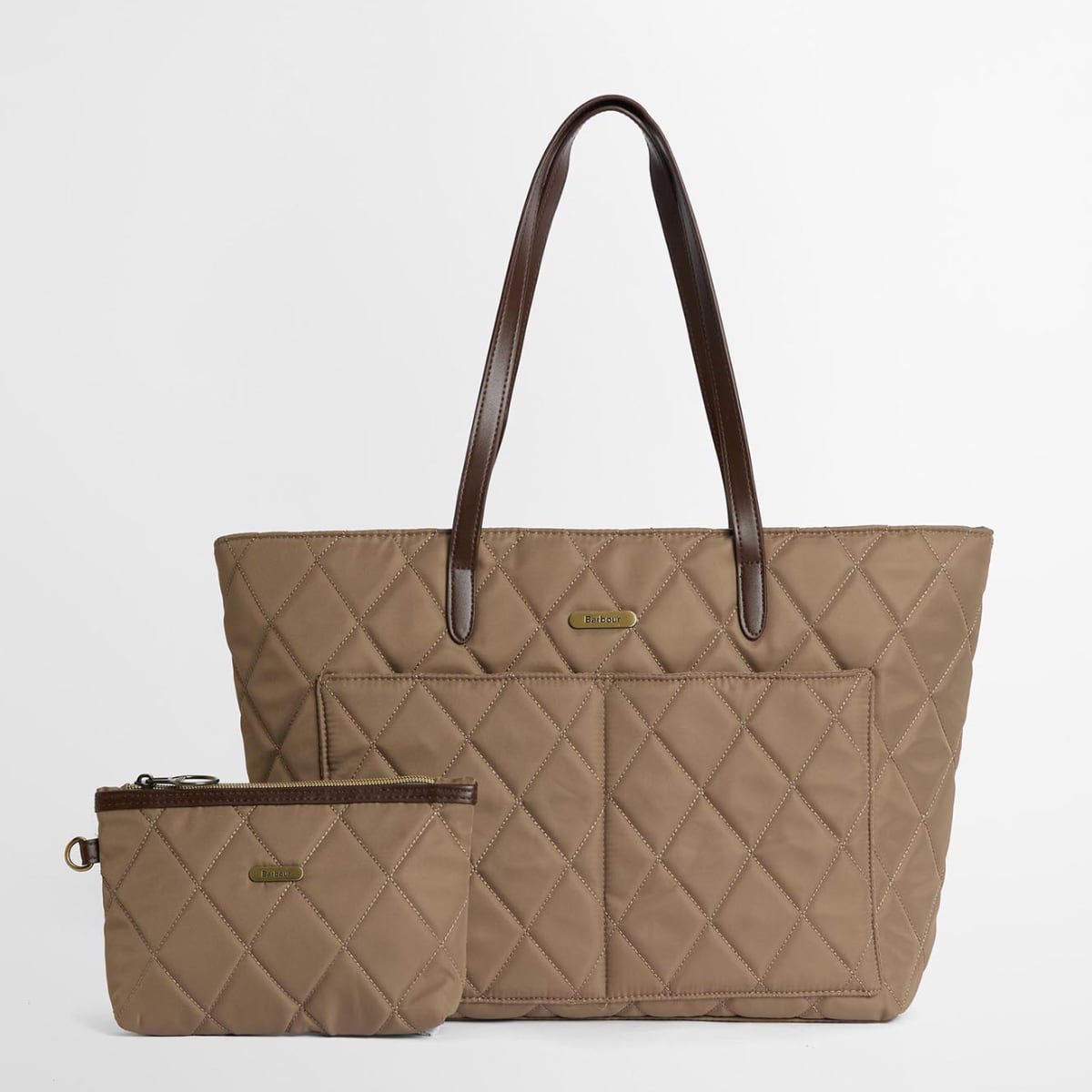 Barbour Quilted Tote Bag | Sand