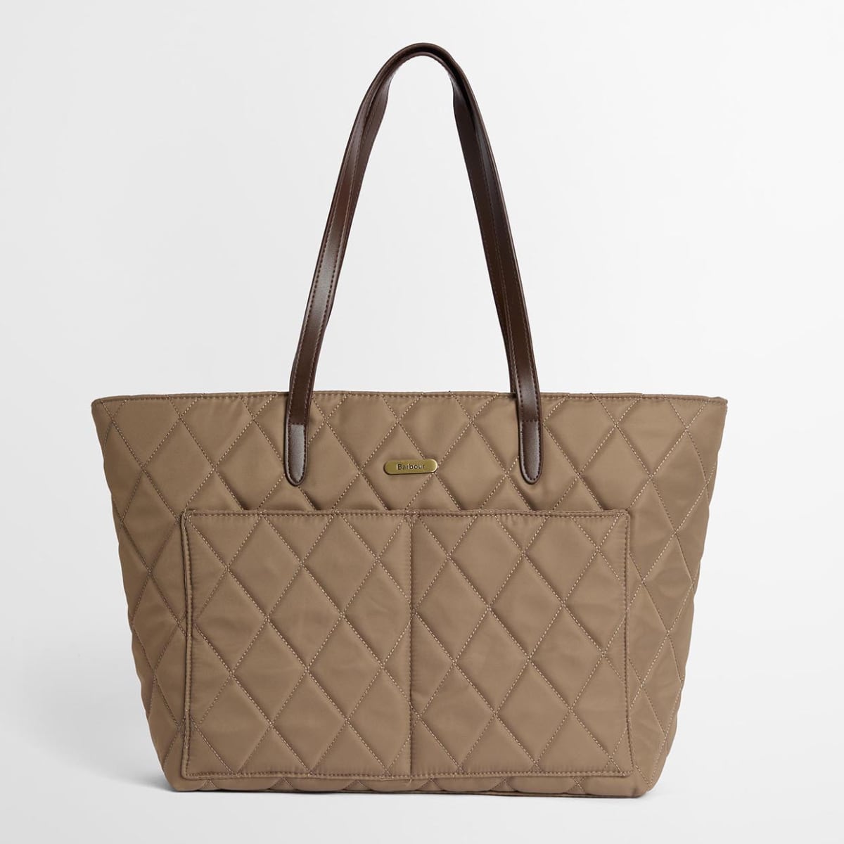 Barbour Quilted Tote Bag | Sand