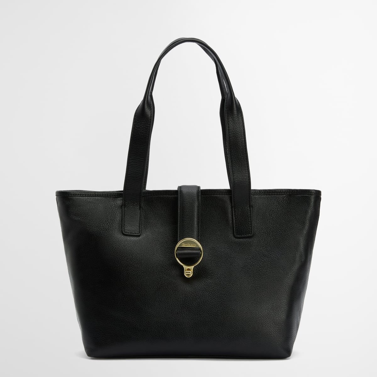 Barbour Alder Leather Tote Bag | Black