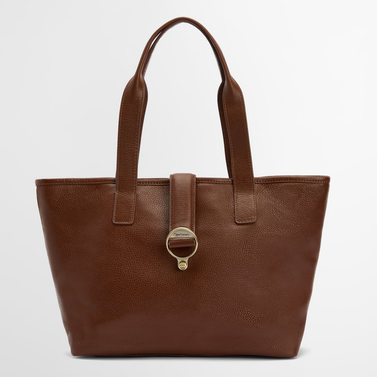 Barbour Alder Leather Tote Bag | Brown
