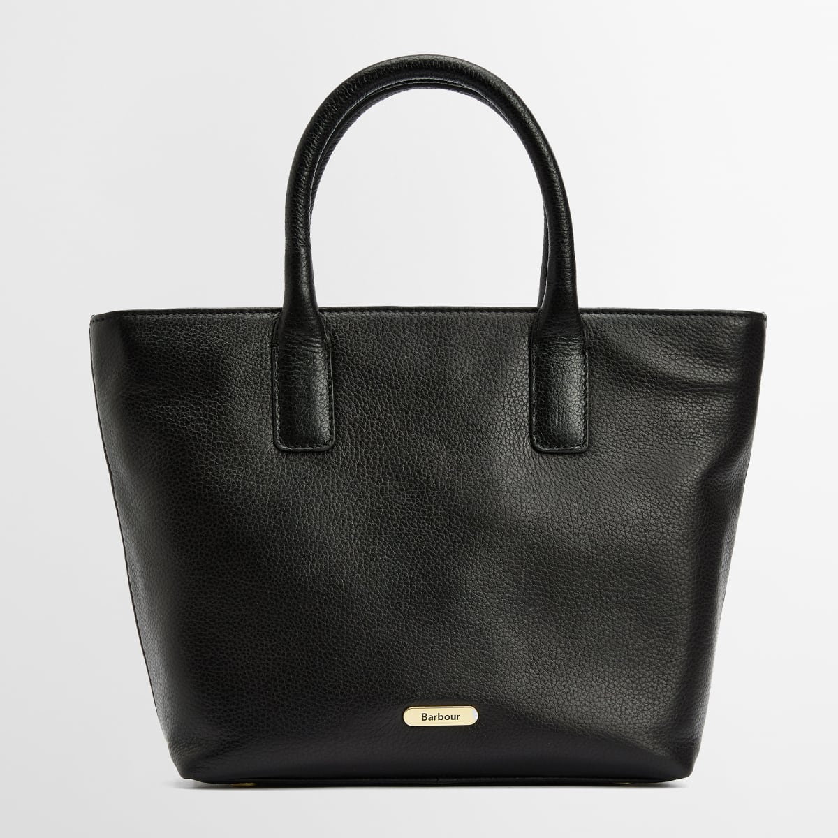 Barbour Birch Leather Tote Bag | Black