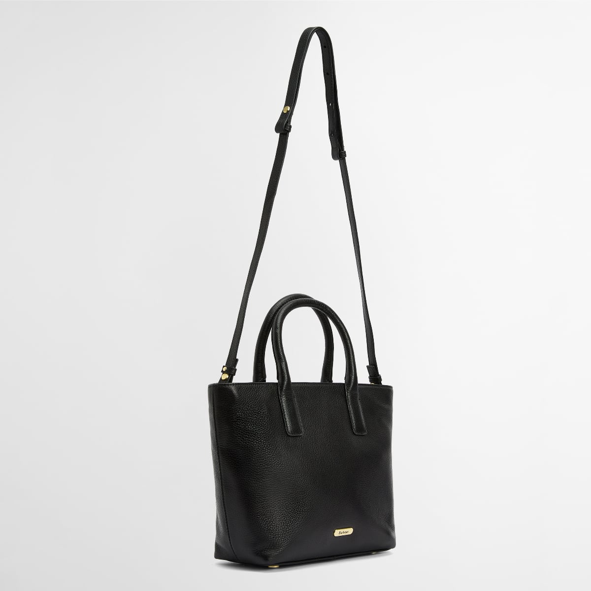 Barbour Birch Leather Tote Bag | Black